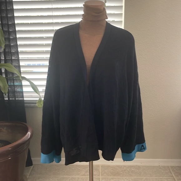 NWT Armani Exchange bell sleeve cardigan women’s medium luxurious loungewear - Picture 2 of 9